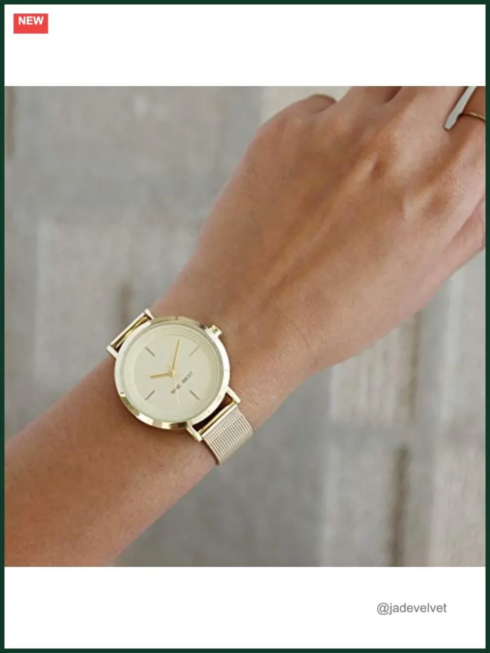Women's Gold-Tone Mesh Bracelet Watch Japanese Quartz